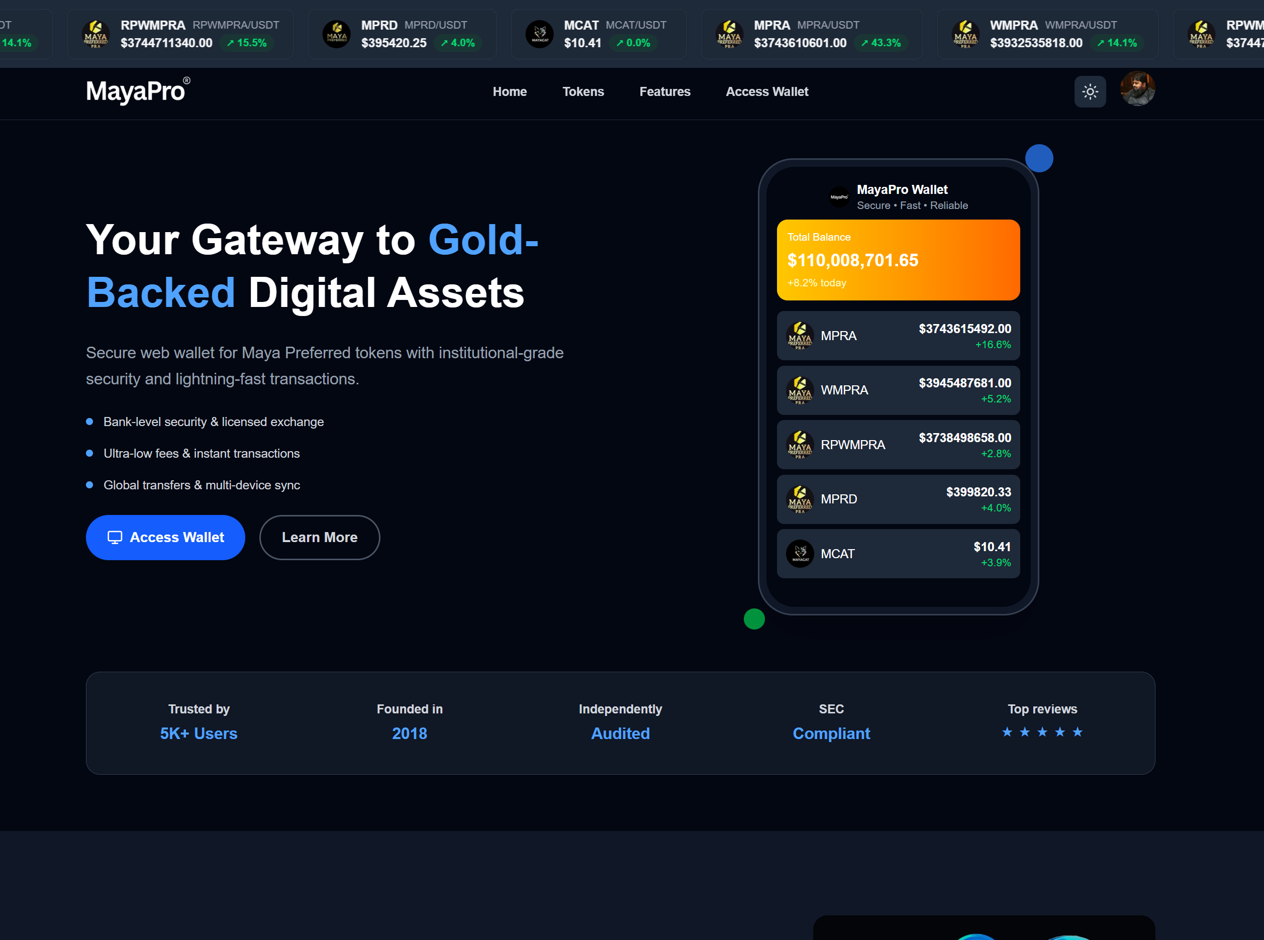 MayaPro Wallet